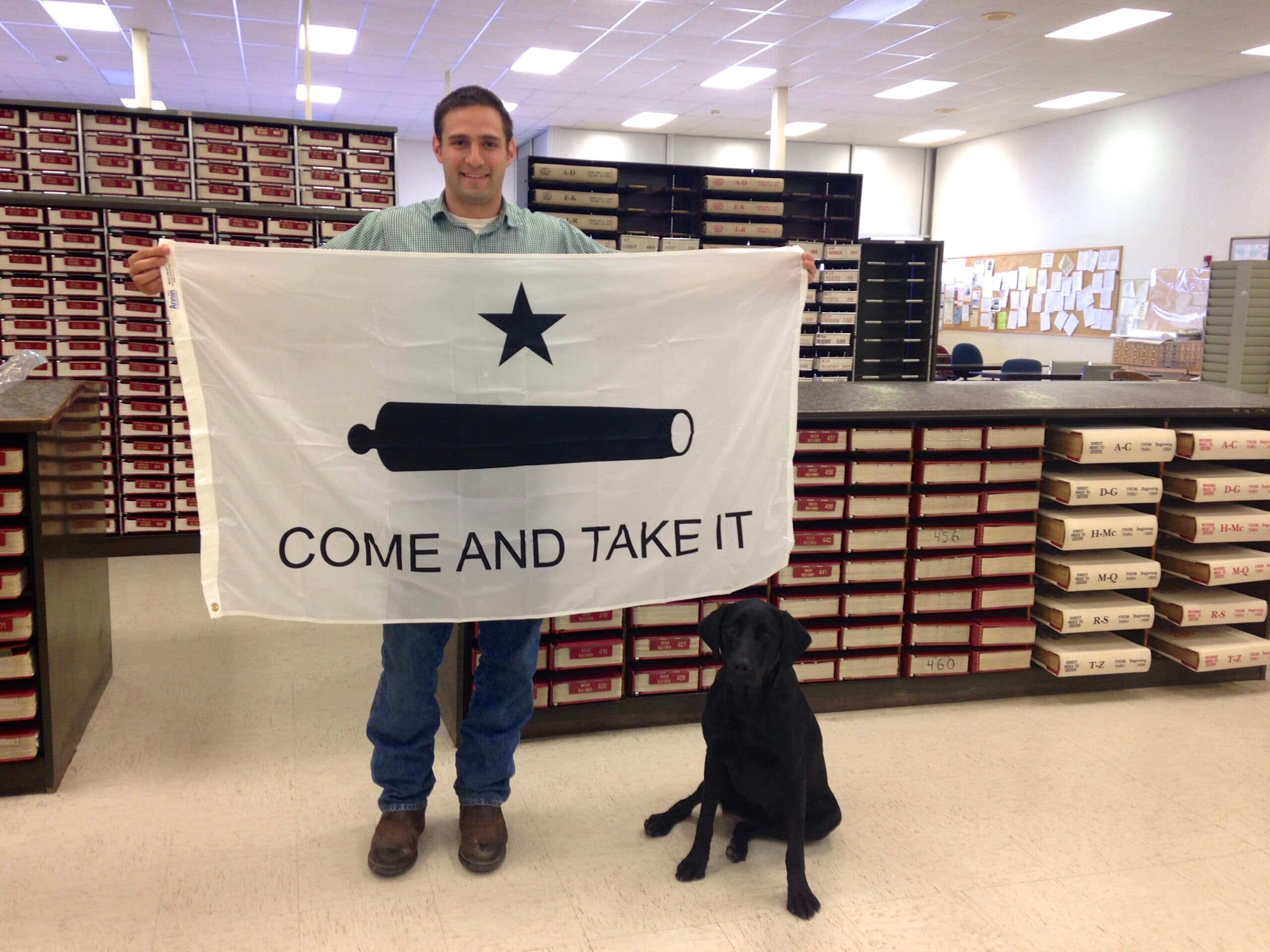 Texas flag in Gonzales